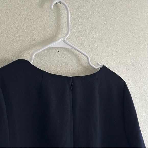 J. Crew Elegant Navy V-Neck Dress Size 10 - Picture 3 of 3